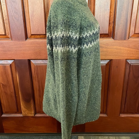 Sherpa Adventure Gear Wool Alpaca Knit Dumji Crewneck Sweater Fair Isle L Green - Picture 3 of 10